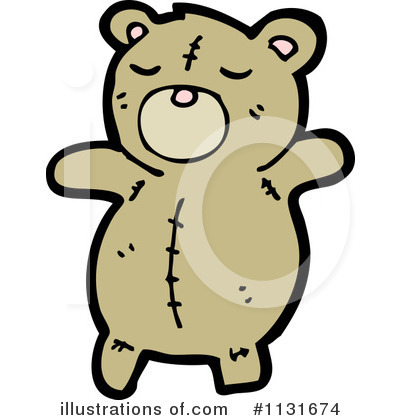 Royalty-Free (RF) Teddy Bear Clipart Illustration by lineartestpilot - Stock Sample #1131674