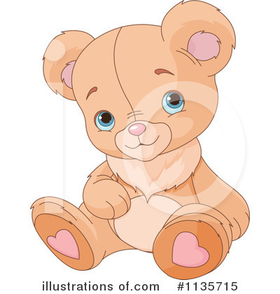 Royalty-Free (RF) Teddy Bear Clipart Illustration by Pushkin - Stock Sample #1135715