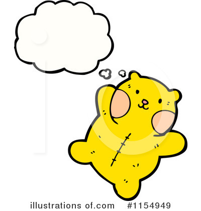 Royalty-Free (RF) Teddy Bear Clipart Illustration by lineartestpilot - Stock Sample #1154949