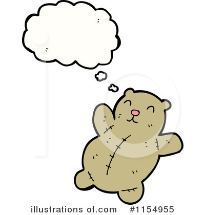 Royalty-Free (RF) Teddy Bear Clipart Illustration by lineartestpilot - Stock Sample #1154955