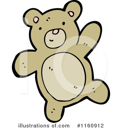 Royalty-Free (RF) Teddy Bear Clipart Illustration by lineartestpilot - Stock Sample #1160912