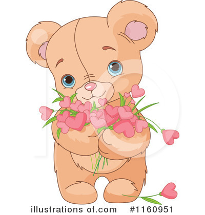 Royalty-Free (RF) Teddy Bear Clipart Illustration by Pushkin - Stock Sample #1160951