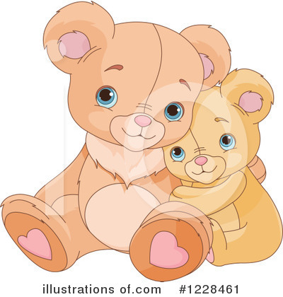 Royalty-Free (RF) Teddy Bear Clipart Illustration by Pushkin - Stock Sample #1228461