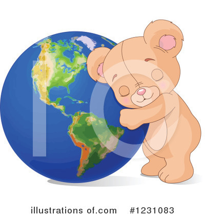 Royalty-Free (RF) Teddy Bear Clipart Illustration by Pushkin - Stock Sample #1231083