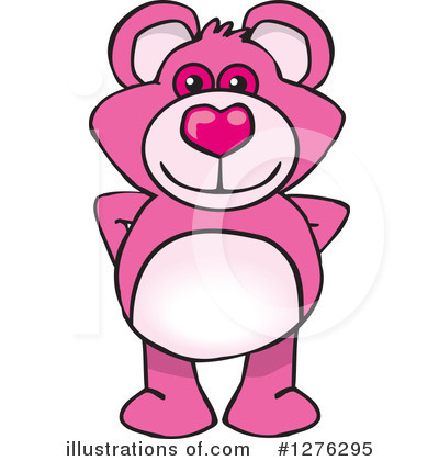 Pink Teddy Bear Clipart #1276295 by Dennis Holmes Designs