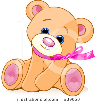 Royalty-Free (RF) Teddy Bear Clipart Illustration by Pushkin - Stock Sample #39050