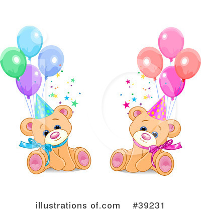 Birthday Bear Clipart #39231 by Pushkin