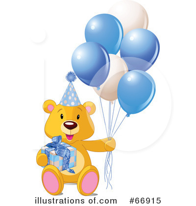 Royalty-Free (RF) Teddy Bear Clipart Illustration by Pushkin - Stock Sample #66915