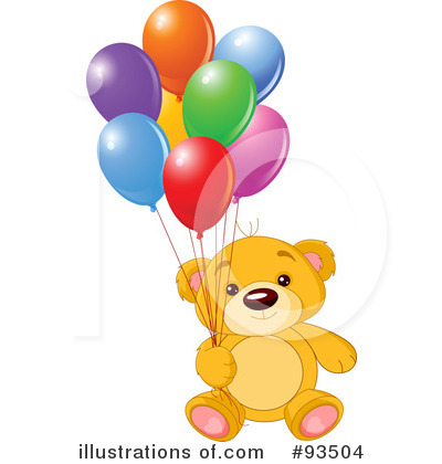 Royalty-Free (RF) Teddy Bear Clipart Illustration by Pushkin - Stock Sample #93504