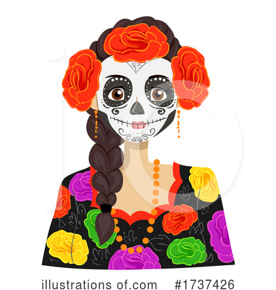 Sugar Skull Clipart #1737426 by BNP Design Studio