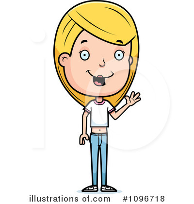 Royalty-Free (RF) Teen Girl Clipart Illustration by Cory Thoman - Stock Sample #1096718
