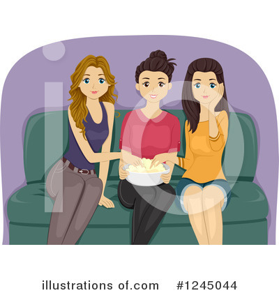 Couch Clipart #1245044 by BNP Design Studio