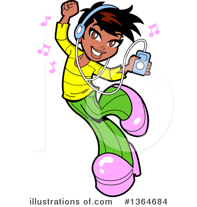 Music Player Clipart #1364684 by Clip Art Mascots