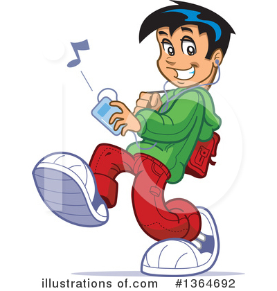 School Boy Clipart #1364692 by Clip Art Mascots