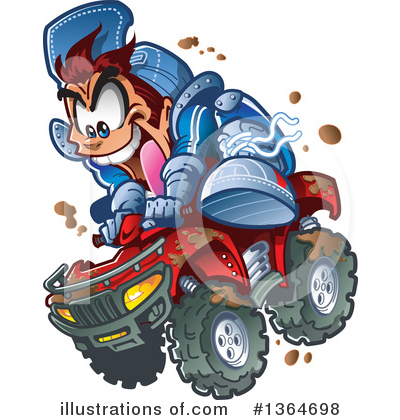 Motocross Clipart #1364698 by Clip Art Mascots