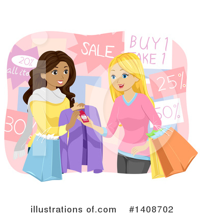 Shopping Bags Clipart #1408702 by BNP Design Studio