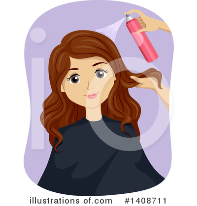 Hairstyle Clipart #1408711 by BNP Design Studio