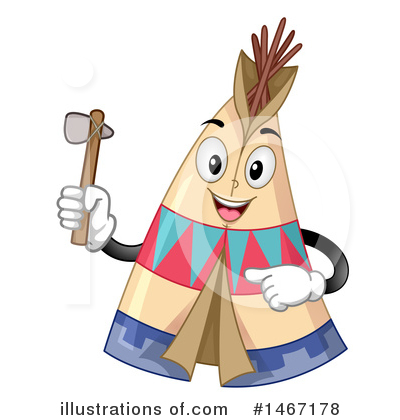 Royalty-Free (RF) Teepee Clipart Illustration by BNP Design Studio - Stock Sample #1467178