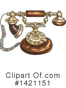 Telephone Clipart #1421151 by Vector Tradition SM
