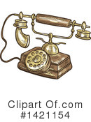 Telephone Clipart #1421154 by Vector Tradition SM