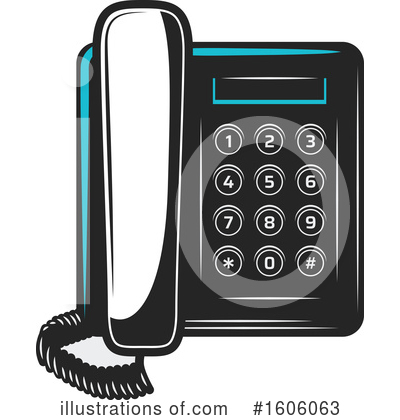 Telephones Clipart #1606063 by Vector Tradition SM