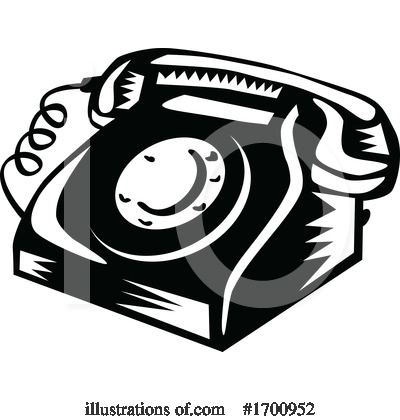Landline Telephone Clipart #1700952 by patrimonio