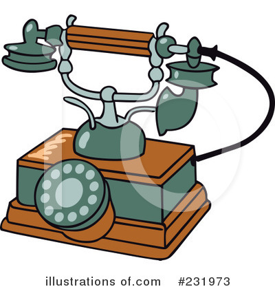 Royalty-Free (RF) Telephone Clipart Illustration by Frisko - Stock Sample #231973