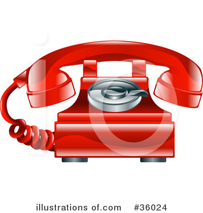 Royalty-Free (RF) Telephone Clipart Illustration by AtStockIllustration - Stock Sample #36024