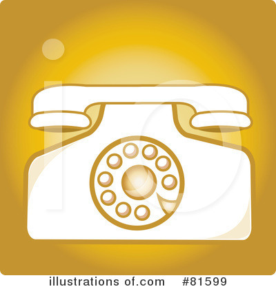 Royalty-Free (RF) Telephone Clipart Illustration by Pams Clipart - Stock Sample #81599