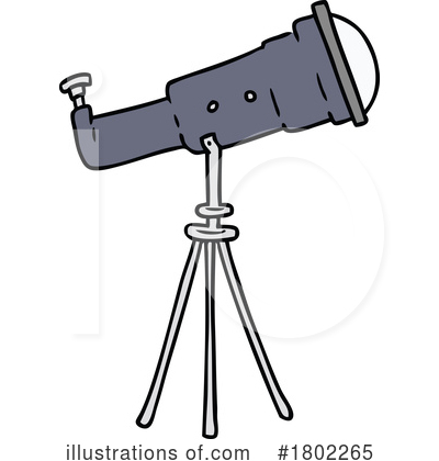 Royalty-Free (RF) Telescope Clipart Illustration by lineartestpilot - Stock Sample #1802265