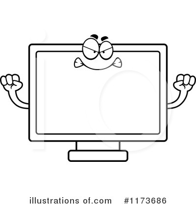 Royalty-Free (RF) Television Clipart Illustration by Cory Thoman - Stock Sample #1173686