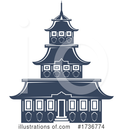 Pagoda Clipart #1736774 by Vector Tradition SM