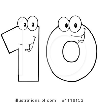 Royalty-Free (RF) Ten Clipart Illustration by Hit Toon - Stock Sample #1116153