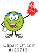 Tennis Ball Character Clipart #1397131 by Hit Toon