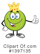 Tennis Ball Character Clipart #1397135 by Hit Toon