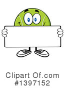 Tennis Ball Character Clipart #1397152 by Hit Toon