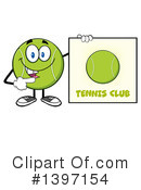 Tennis Ball Character Clipart #1397154 by Hit Toon
