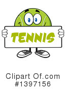 Tennis Ball Character Clipart #1397156 by Hit Toon