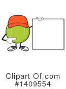 Tennis Ball Character Clipart #1409554 by Hit Toon