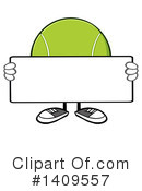 Tennis Ball Character Clipart #1409557 by Hit Toon
