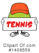 Tennis Ball Character Clipart #1409559 by Hit Toon