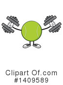 Tennis Ball Character Clipart #1409589 by Hit Toon