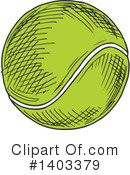 Tennis Ball Clipart #1403379 by Vector Tradition SM