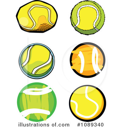Tennis Ball Clipart #1089340 by Chromaco