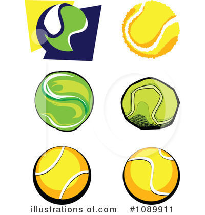 Tennis Ball Clipart #1089911 by Chromaco