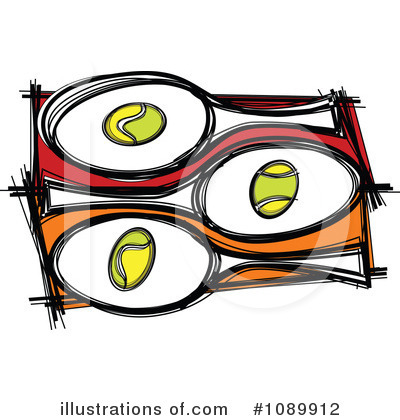 Royalty-Free (RF) Tennis Clipart Illustration by Chromaco - Stock Sample #1089912