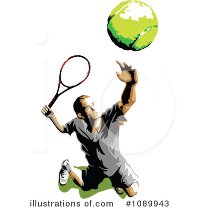 Royalty-Free (RF) Tennis Clipart Illustration by Chromaco - Stock Sample #1089943