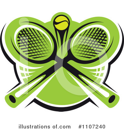Tennis Ball Clipart #1107240 by Vector Tradition SM