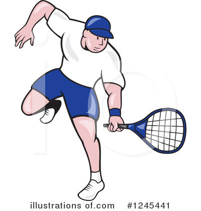 Royalty-Free (RF) Tennis Clipart Illustration by patrimonio - Stock Sample #1245441