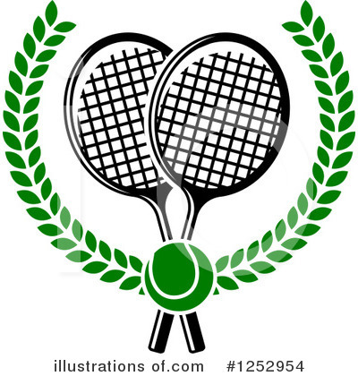 Royalty-Free (RF) Tennis Clipart Illustration by Vector Tradition SM - Stock Sample #1252954